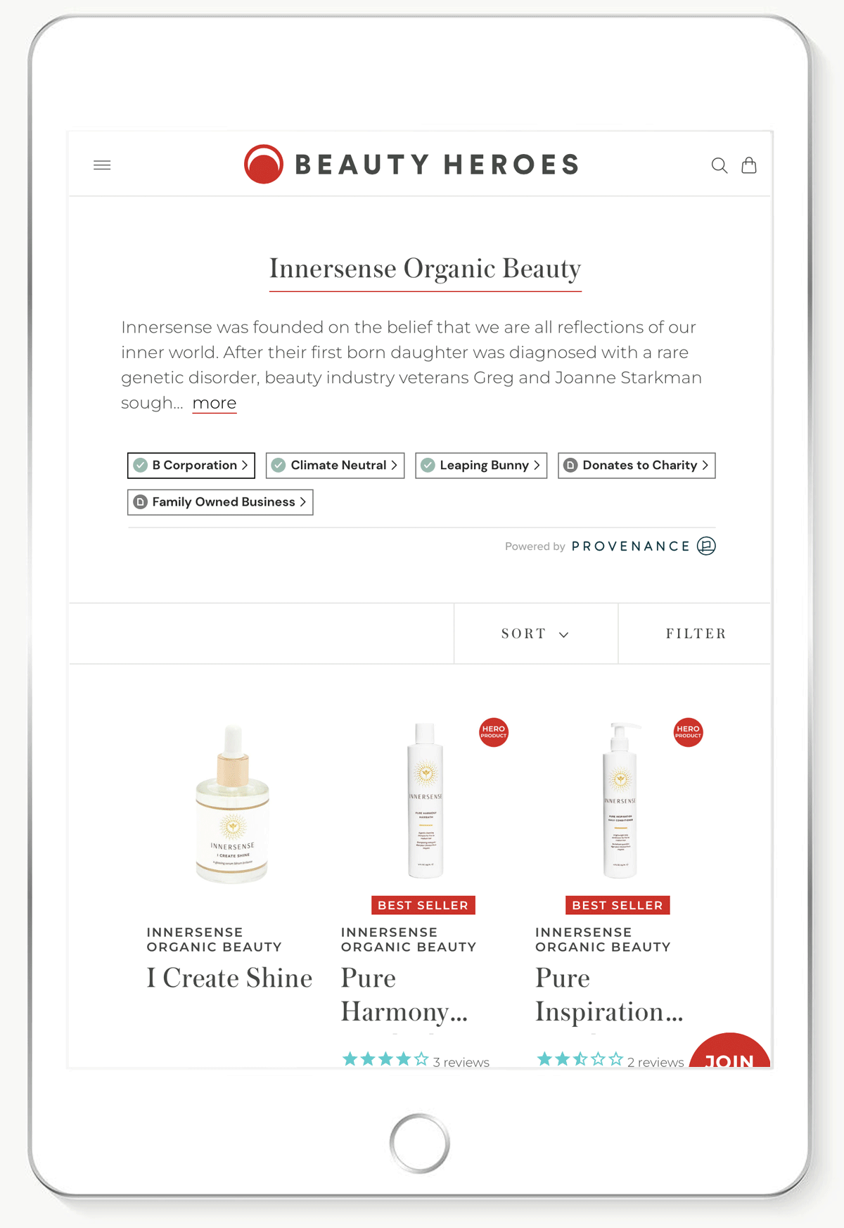 Blue Beauty Innersense Provenance